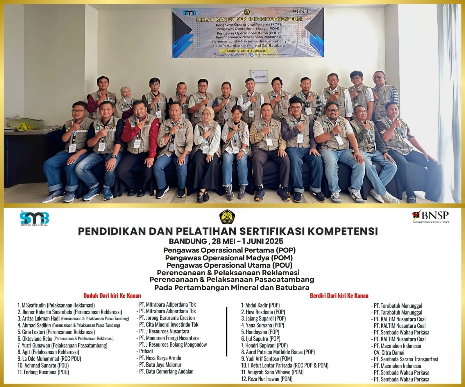 Diklat dan Sertifikasi